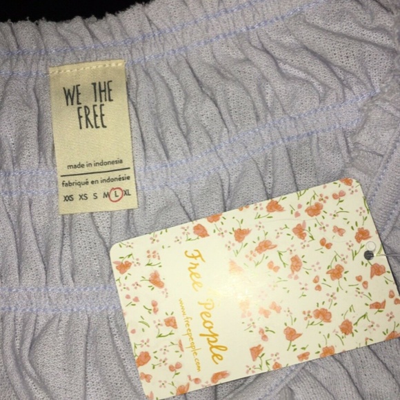 We the Free coconut gathered top size Large New! - Picture 8 of 8